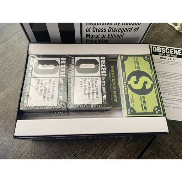 Obscene What's Your Price? Card Game Night by Go! Ages 21+ 2-6 Players Adult - Picture 6 of 7